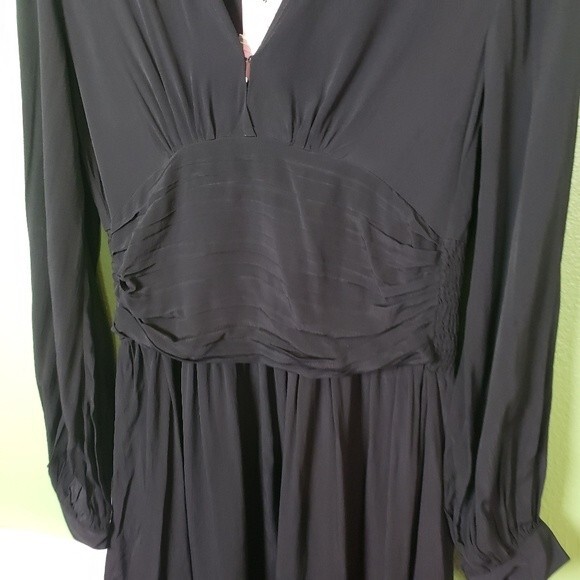 Women's NWT Black Short Viscose Dress By Timo size Medium - Picture 12 of 13